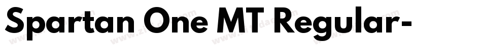 Spartan One MT Regular字体转换